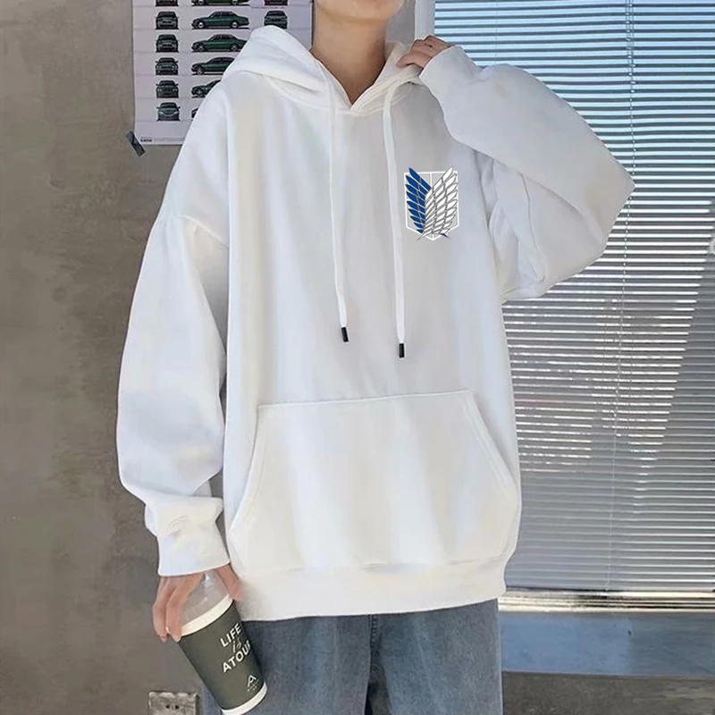Anime Hoodie Attack on Titan Hoodied Long Sleeve Streetwear Harajuku Sweatshirt Men/Women Unisex Sport Hoody Oversized Tops