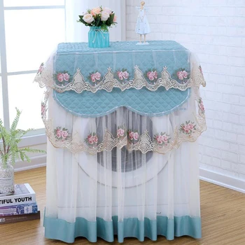 

Lace Dust Proof Protector Removable Washing Machine Cover Washable Floral Style Home Decor 60*60*85cm Decoration
