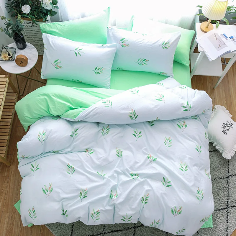 

New Soft Cotton Duvet Cover Sheet Quilt Comforter Pillow Case Bedding Set Adult Child Bed Linens Single Queen King Case24