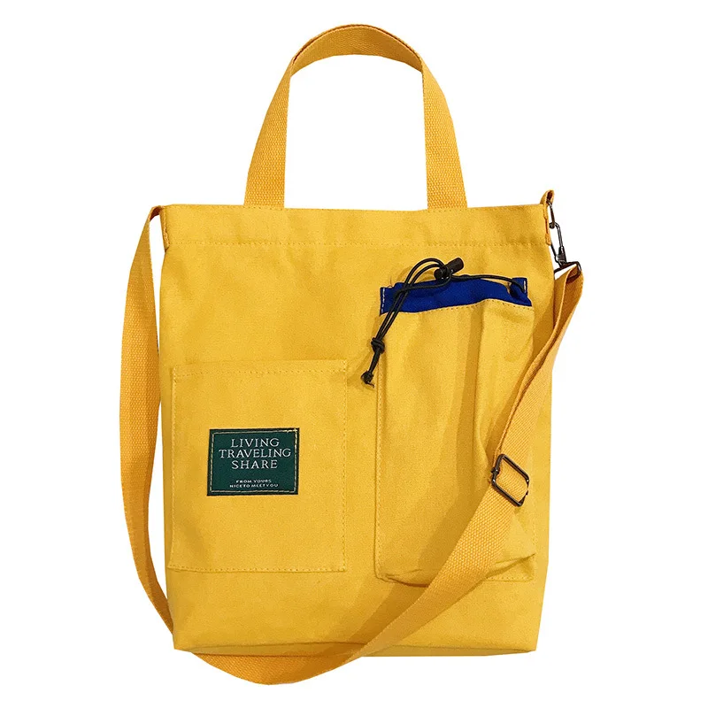 2019 new casual multi-pocket large-capacity canvas women's bag shoulder messenger | Багаж и сумки