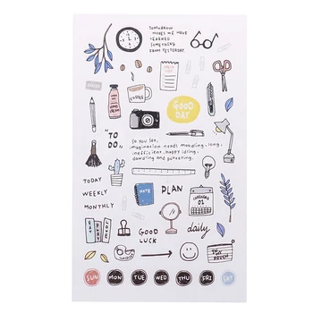 

Creative Everyday Diary Sticker Scrapbook Decoration PVC Stationery DIY Stickers School Office Supply