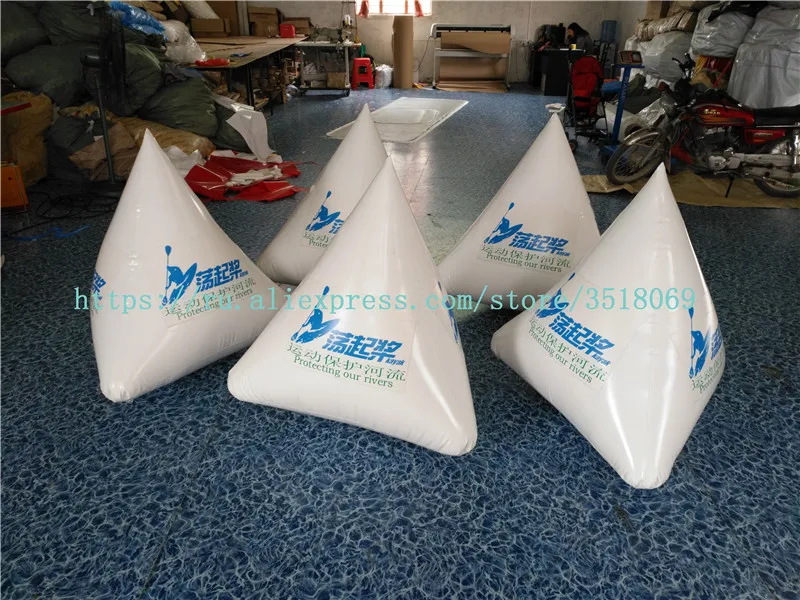 Завод продает pvc60cm водяной треугольник буй, надувной водяной рекламный буй, водный спорт воды соревнования логотип