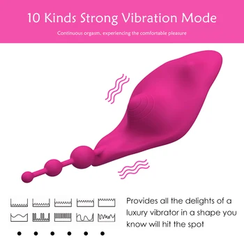 Portable Panty Vibrator Clitoris Anal Stimulator Wireless Remote Control Invisible Vibrating Egg Sex Toys for Women G-spot 2