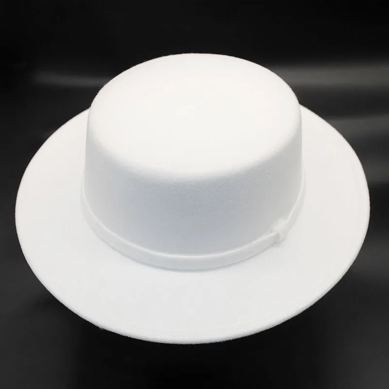 fedoras Bride Felt Fedoras Hat Soft Blank Jazz Hats Bridesmaid Casual Unisex Panama for White Party fedora cap