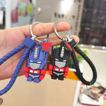 

New Cute Cartoon Transformation Keychain Lovely Robot Key Chain For Women Bag Charm Pendant Key Ring Gifts Jewelry For Men Gift