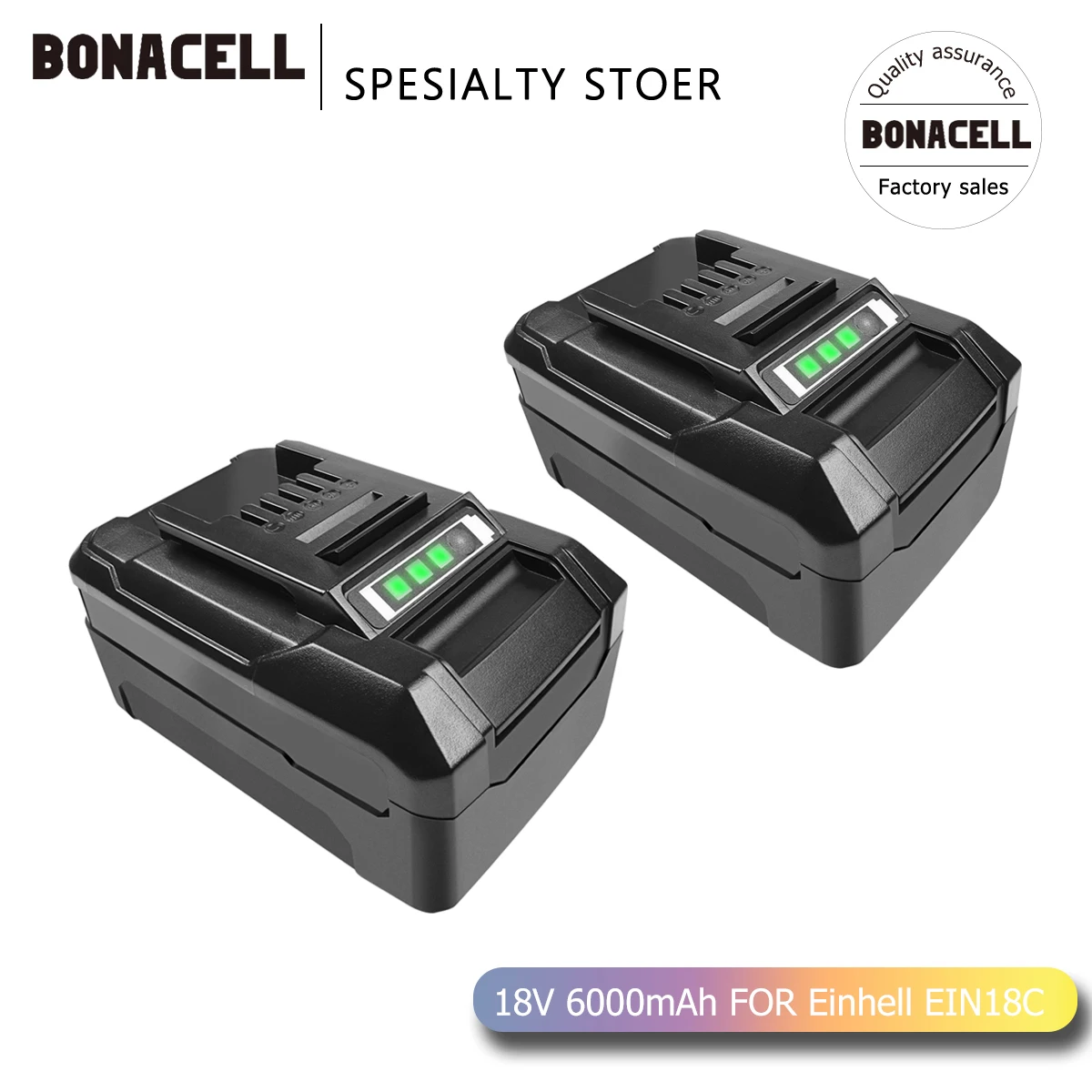 

Bonacell Replacement Battery 6000mAh 18V 18650 For Einhell Composition EIN18C PXBP-300 PXBP-600 PX-BAT5 Power Tools Battery L70