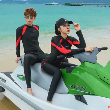 

Couple Rash Guards Swimming Suit For Women Bathing Sexy Suits Womens Surf Swimwear Tankinis Swinmsuits Women's Guard Korea