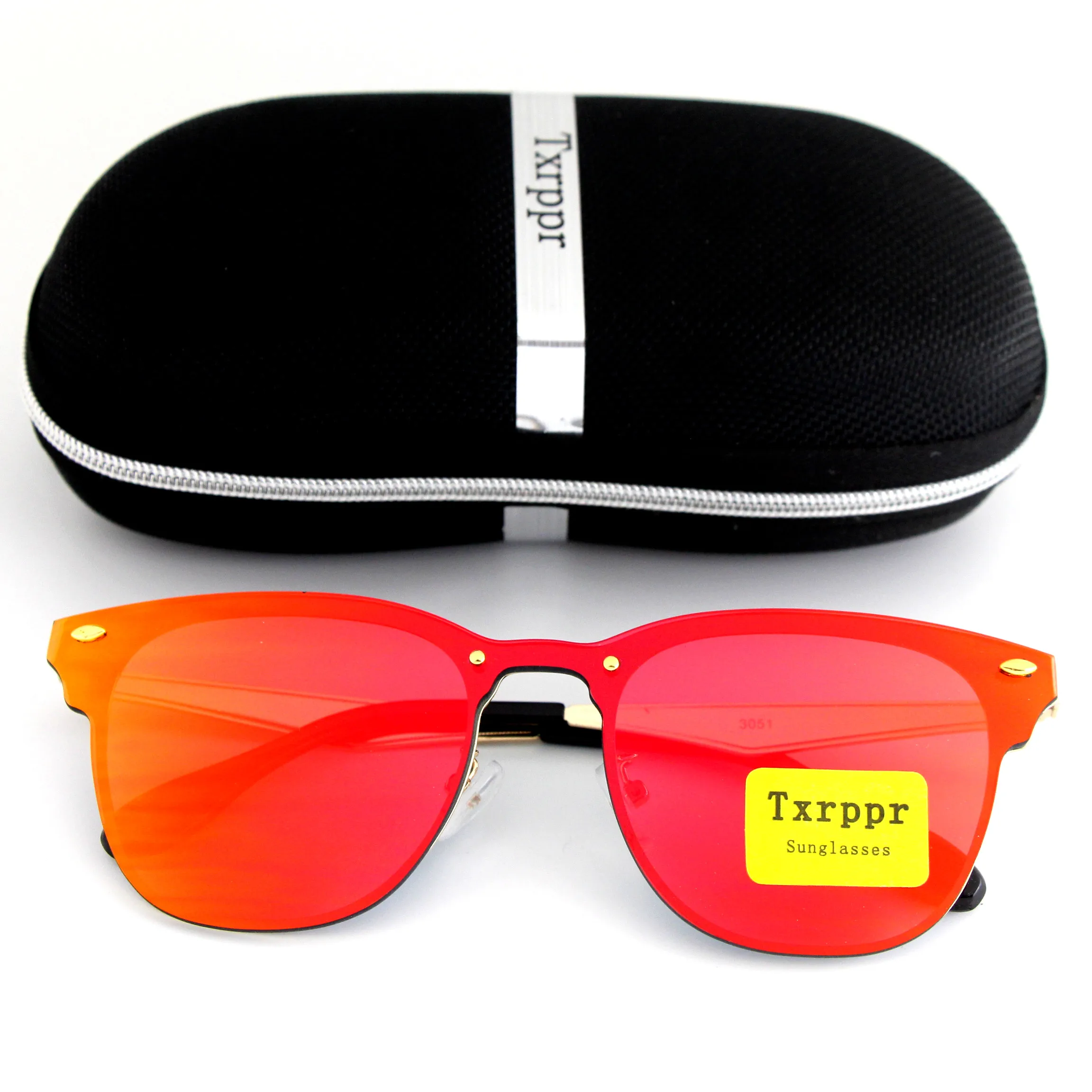

Top quality Sunglasses for Women Fashion Txrppr Brand Designer Gold Metal Frame Red Colorful Sun glasses Eyewear UV400