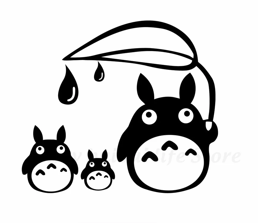 Наклейка Totoro Studio ghiвеликолепная белая наклейка на стену ноутбука чемодан дверь
