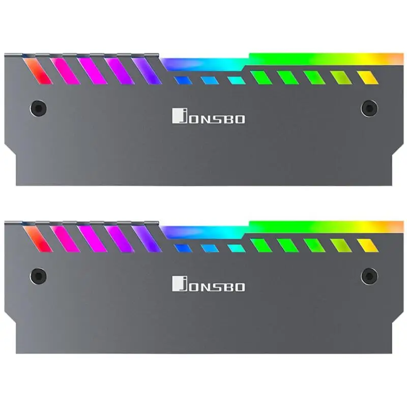 Jonsbo NC 2 шт. RGB 256 цветов автоматическое изменение настольный RAM охлаждающий жилет с