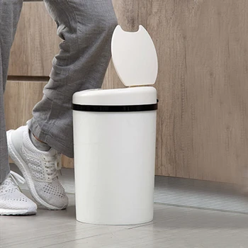 

11L Automatic Trash Can Bin Inductive Type Trash Can Auto Smart Sensor Rubbish Waste Bin for Kitchen Bathroom Rubbish Bin WY0151