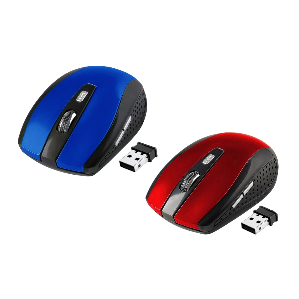 2x2,4G беспроводная эргономичная оптическая мышь, 1800 dpi, 6 кнопок для ноутбуков, настольных ПК, Macbook
