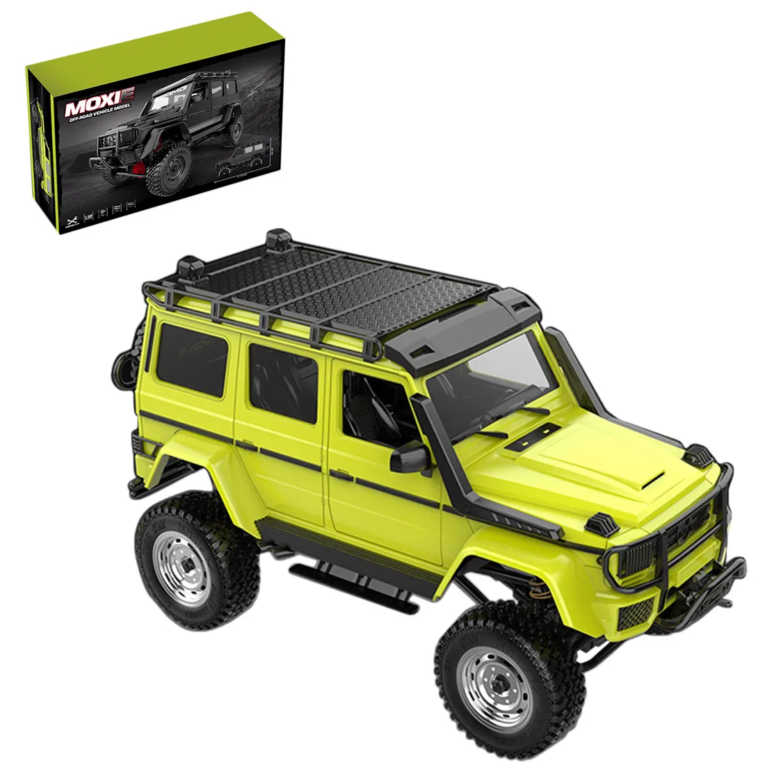MN86KS 1:12 2.4G 4WD Simualtion 4x4 Remote Control Model Car Toy For Children Educational Toys Birthday Gift - Fluorescent Green
