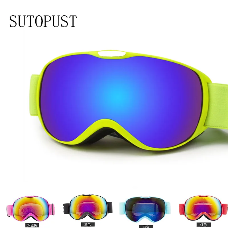 

Ski Goggles Kids Double-layer UV400 Anti-fog Skiing Eyewear Small Size for Children Girls Boys Snow Ski Snowboard Mask Winter