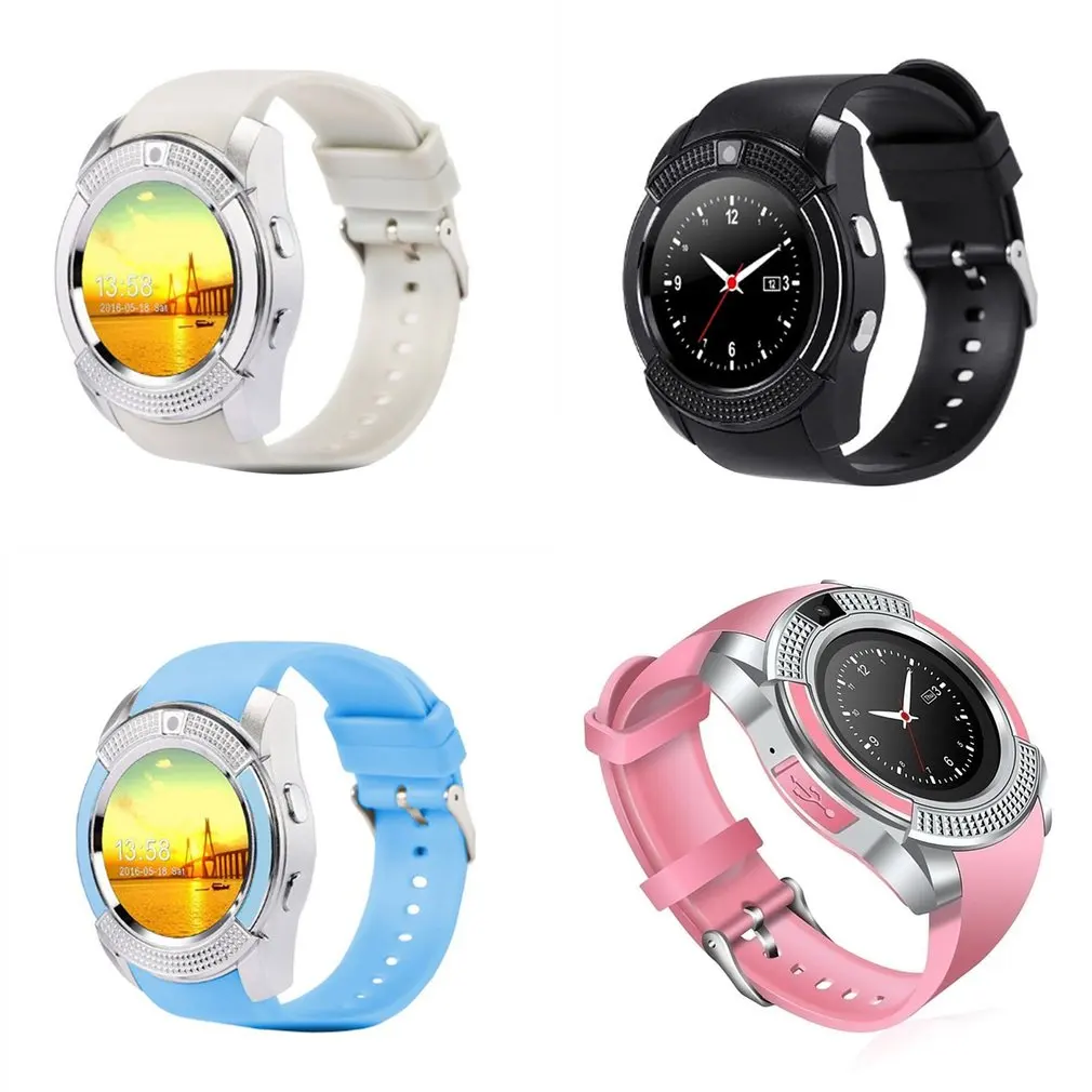 V8 SmartWatch Bluetooth Smartwatch с сенсорным экраном наручные часы камерой/слотом для sim карты