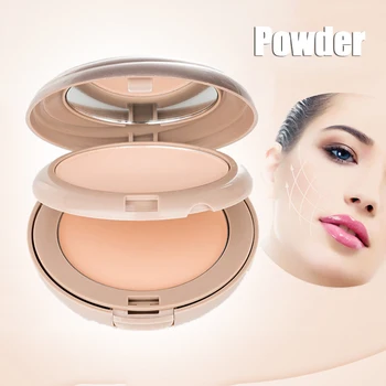 

2 In 1 Multi-use Brightening Oil Control Powder Foundation Long Lasting Waterproof Moisturizing Perfect Makeup Base EY6