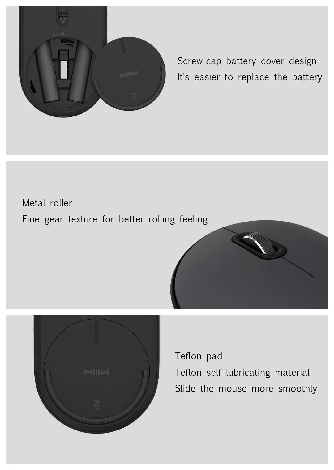 Xiaomi MIIIW Бесшумная Двухрежимная мышь Air Bluetooth 4,0 rf2.4 GHz ABS оптическая электронная мышь для компьютерный коврик для использования в офисе и доме