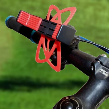 

Adjustable Bike Phone Holder Silicone Bicycle Motorcycle Handlebar Mount Holder for Cellphone GPS Handlebar Bracket Stand