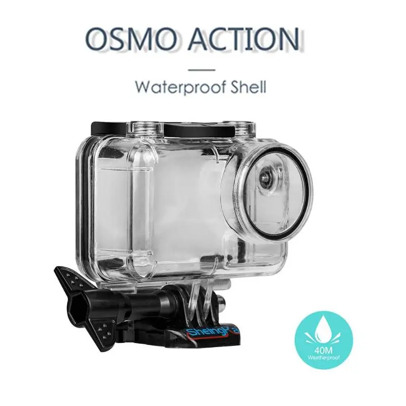 Подводный водонепроницаемый чехол, защитный чехол для DJI Osmo Action Sport camera, вес нетто 79 г, вес брутто 90 г