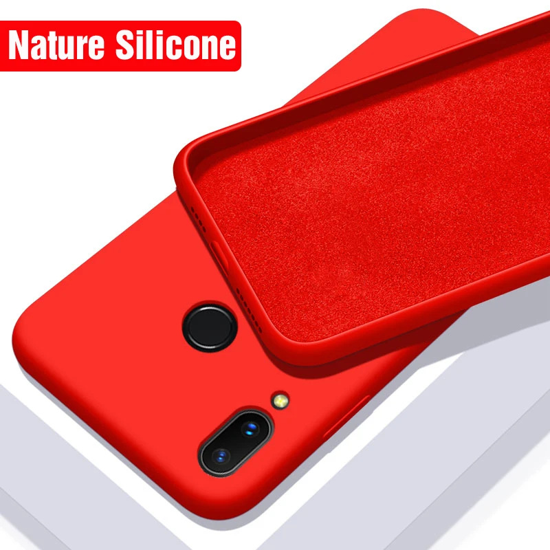 

Luxury Soft Liquid Silicone Case Xiaomi Redmi Note 7 Case Silicon Redmi Go 6 A 6A Back Cover Xiomi Xiaomi Redmi Note 7 Pro Case