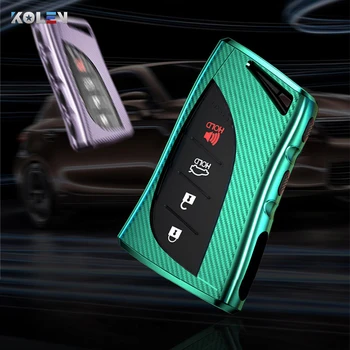

TPU Carbon Fiber Car Key Case Cover Fob For Lexus 2018 2019 IS ES GS LS NX RX LX UX CT UX LC RC Remote Key Shell Car Accessories