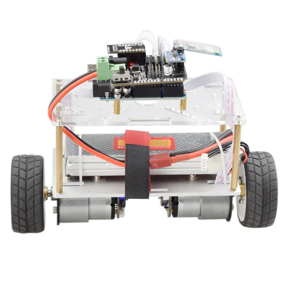 Arduino Self-balancing Robot Car Chassis kit 2 Wheel Mini RC Car with DC 12V Motor DIY STEM Toy Parts Program Kit