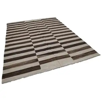 

242x309 Cm Brown Handmade Contemporary Area Rug-8x10 Ft