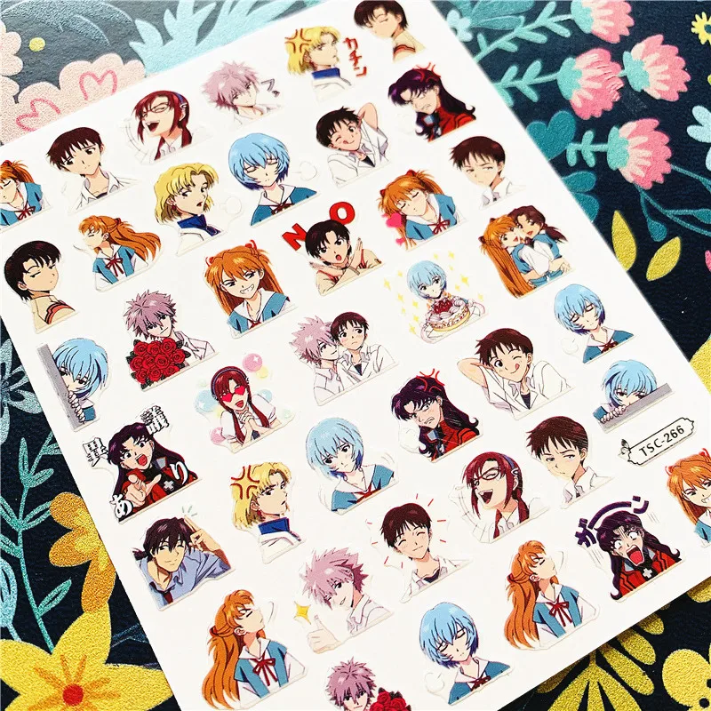 TSC series TSC-235-266 EVA series 3d nail art stickers decal template diy nail tool decoration nail stickers nail art tools nail art decoration nail decals