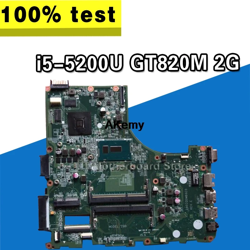 

for ACER E5-471 E5-471G V3-472 V3-472P Laptop motherboard DA0ZQ0MB6E0 with i5-5200U GT820M 2G 100% test work