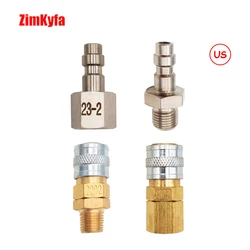 Airsoft Female Male Foster Quick Disconnect Release Coupler 1/8NPT  or M10 Threads (US)