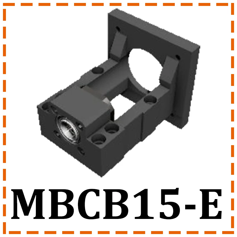 MBCB15-E MAXTENO профессиональный двигатель кронштейн опорный блок для шарикового винта корпус MBCB15-D/DP/E/EP шаговый двигатель с BF15 и муфтой - Цвет: MBCB15-E
