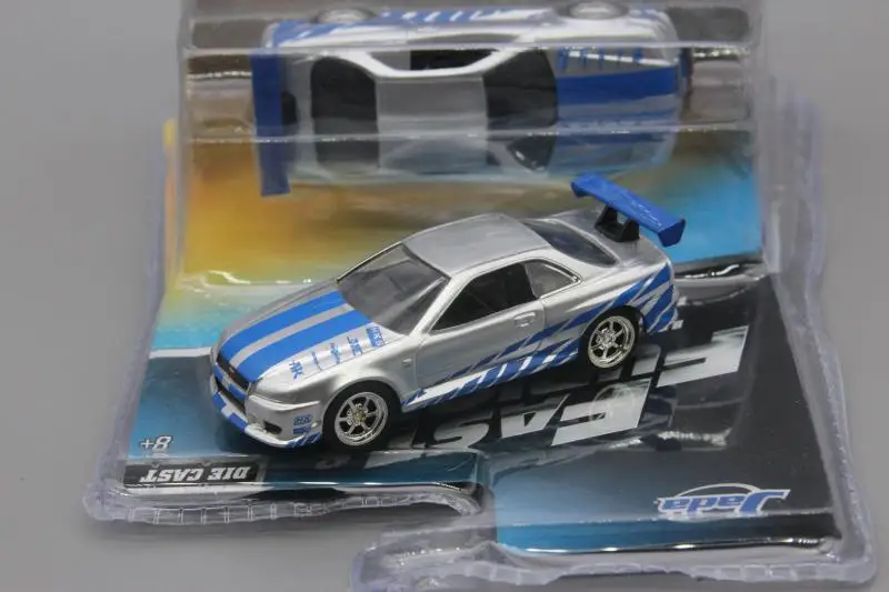 Модель автомобиля из сплава JA DA 1:64 Skyline GTR GT-R R34 64 литая металлическая игрушка