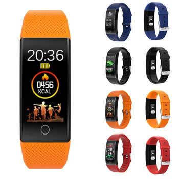

Pedometer APP Control Smart Watch Heart Rate Monitoring USB Rechargeable IP68 Waterproof Calorie Calculation Wrist Thermometer