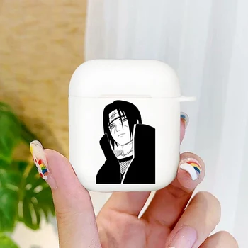 

new Sasuke Naruto Kurama Hokage Uchiha Itachi Sakura Kakashi for apple Aipods 1 2 White Soft silicone Blutooth Earphone case box