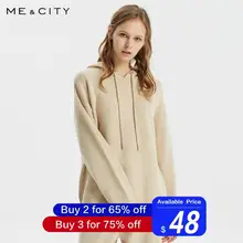 Me& city, новинка, шерстяной вязаный базовый свитер для женщин, с капюшоном, пуловеры, Осень-зима, женские свитера, теплые, облегающие, Свитера для отдыха