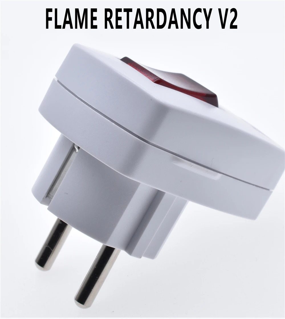 Power Adapter Power Plug Socket Germany Schuko Rewireable Power Plug Wih on-off Power Swtich 250V 10A EU CEE 7/7 Standard Adapter Receptacle Connector Type F WT
