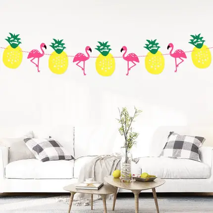 Large Flamingo Donut Sunglasses Watermelon Pineapple Balloons Birthday Summer Theme Party Fruits Helium Globos Decorative Toys - Color: 1set as picture