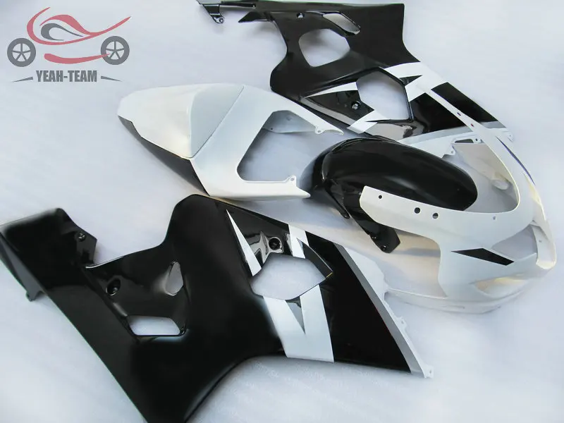Высокое качество китайский обтекатель наборы для Suzuki SRAD GSXR750 04 05 GSXR 600 750 2004 2005 K4 белый черный Детали обтекателя на мотоцикл