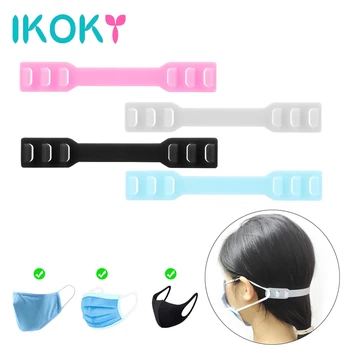 

IKOKY 10pcs Mask Fixing Buckle Adjustable Face Mask Ear Hooks Anti Lock Buckle Ear Strap Extension For Disposable Mask