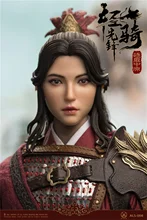 

POPTOYS 1/6th ALS008 Old Vintage Orient Asia Light Ride Horse Warrior Vivid Female Head Sculpture With Long Hair For 12inch Doll