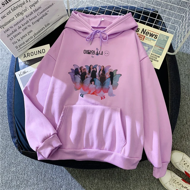 Kpop Loona Butterfly X X Women's Sweatshirt Harajuku Oversized Hoodies Hip  Hop Korean Style Streetwear Sudaderas Cotton Tops - Hoodies & Sweatshirts -  AliExpress