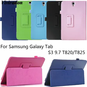 

Smart Magnetic Folio Stand Cover Luxury Tablet Case For Samsung Galaxy Tab S3 9.7 T820/T825 Case Cover Black Friday Hot PC Shell