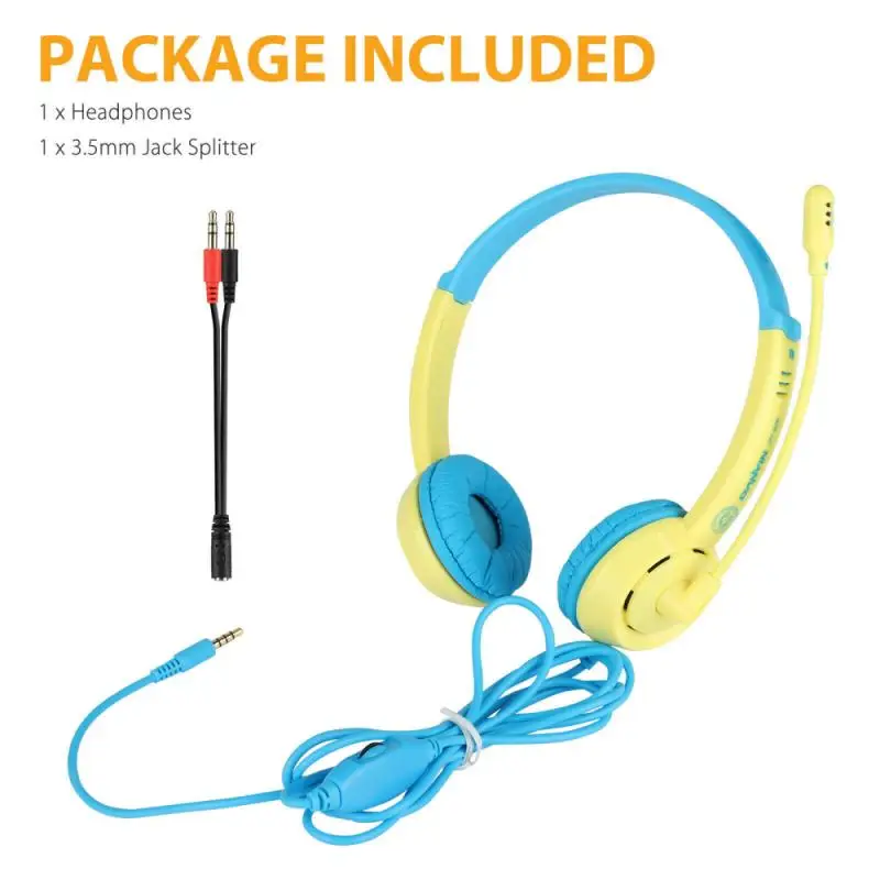 2020 NEW Girls Boys Childrens Kid Over The Head Headphones Headset IPad Computer Birthday Gift Wireled Headphones