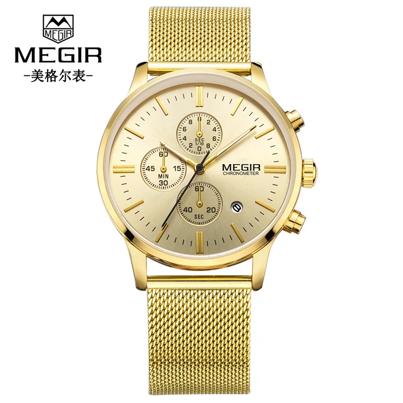 

[Every Day A Large Customer Under Hot Selling] Natural Detox Gainer Multi-functional Timing Waterproof Calendar MEN'S Quartz Wat
