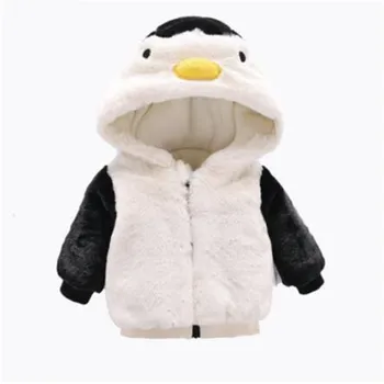 

Baby Clothes Winter Fleece Penguin Think Warm Baby Outerwear Childrens' jacket Toddler Baby Jacket Coat For Girls Boys Jacket