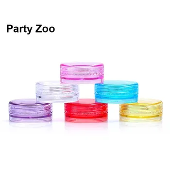 

1200 x 2g Full Color Small Round Cream Jar PS Cosmetic Packing Refillable Box Container Wholesale
