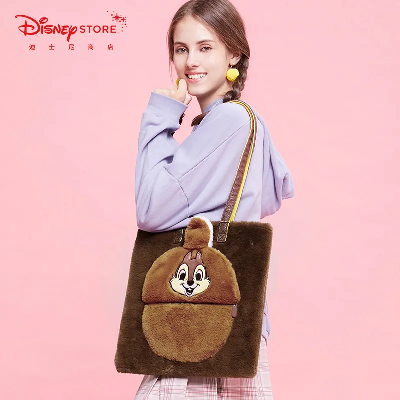 Модная дизайнерская сумка из мультфильма Disney плюшевая через плечо женская для