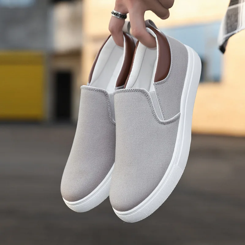 Plus Size 47 Mens Shoes Spring Autumn 2022 New Men Casual Shoes Canvas Breathable Loafers Low Cut Fashion Sneakers Men Shoes