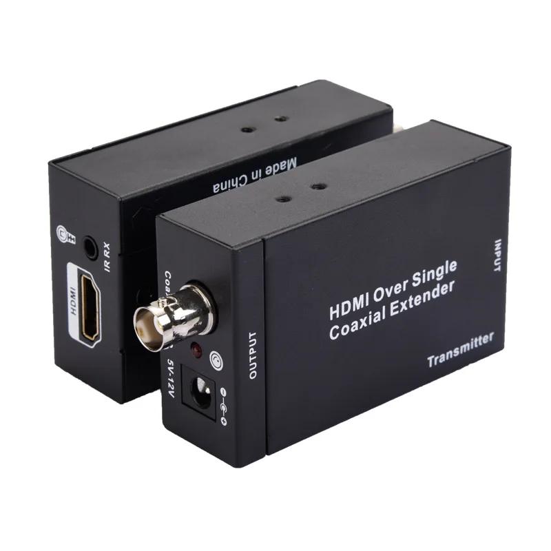CLAITE HDMI удлинитель через один коаксиальный кабель 1080P HD конвертер NK-C100IR ИК удлинитель для передатчика приемник Аудио Видео