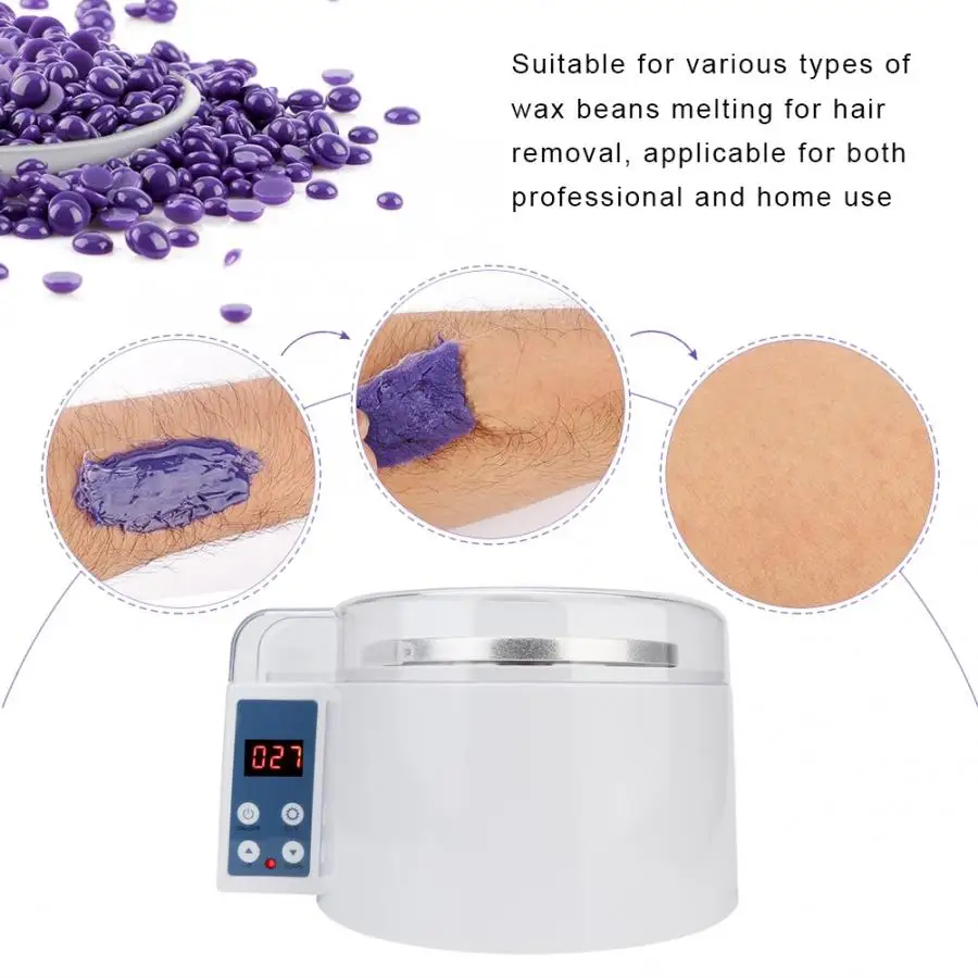 Wax Wocume Wax Melting Machine, Electric Hair Removal Wax Melting Machine Heater Hair Removal Device EU Plug 220V Wax Beans